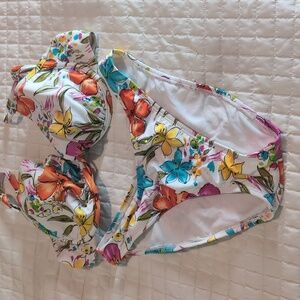 California Waves Multicolor Floral  Bikini